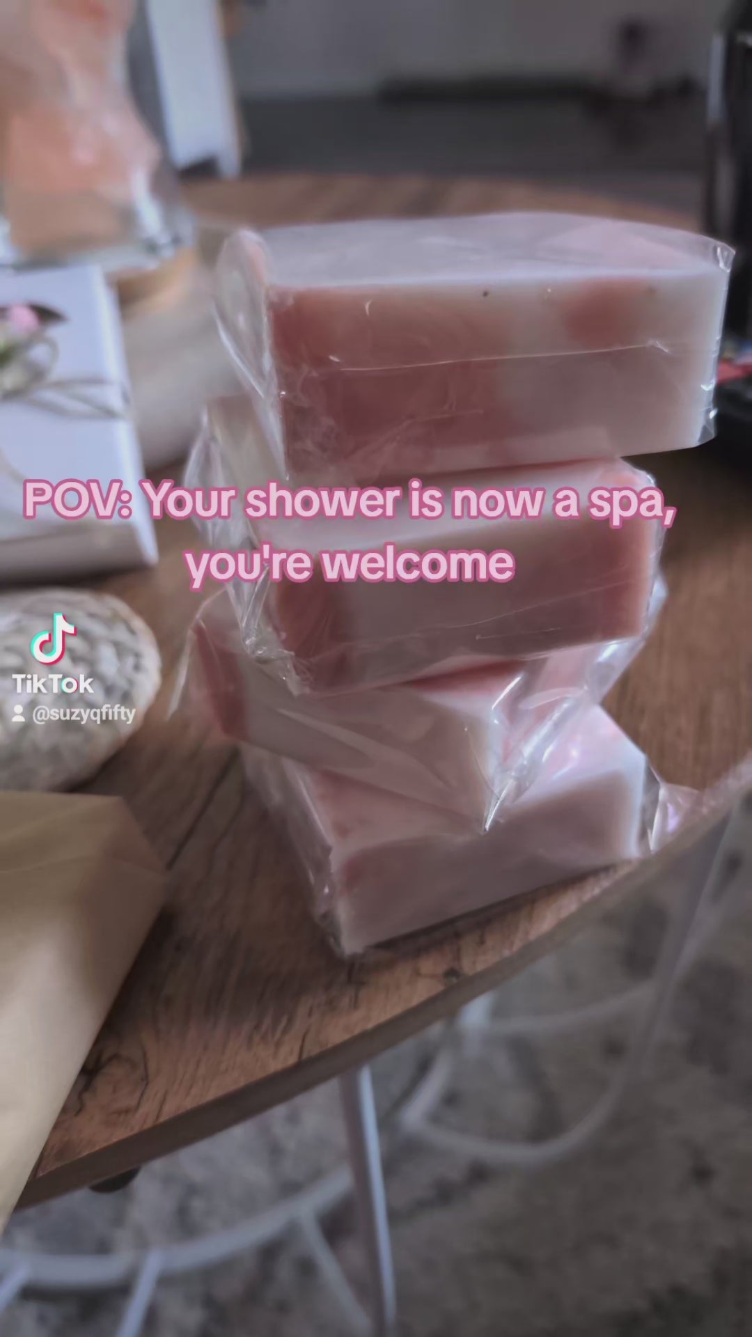 Love Always Pure Devotion Pink Clay Soap - paired beautifully with seeded paper that you can plant and watch your Wild Flowers grow 🪴