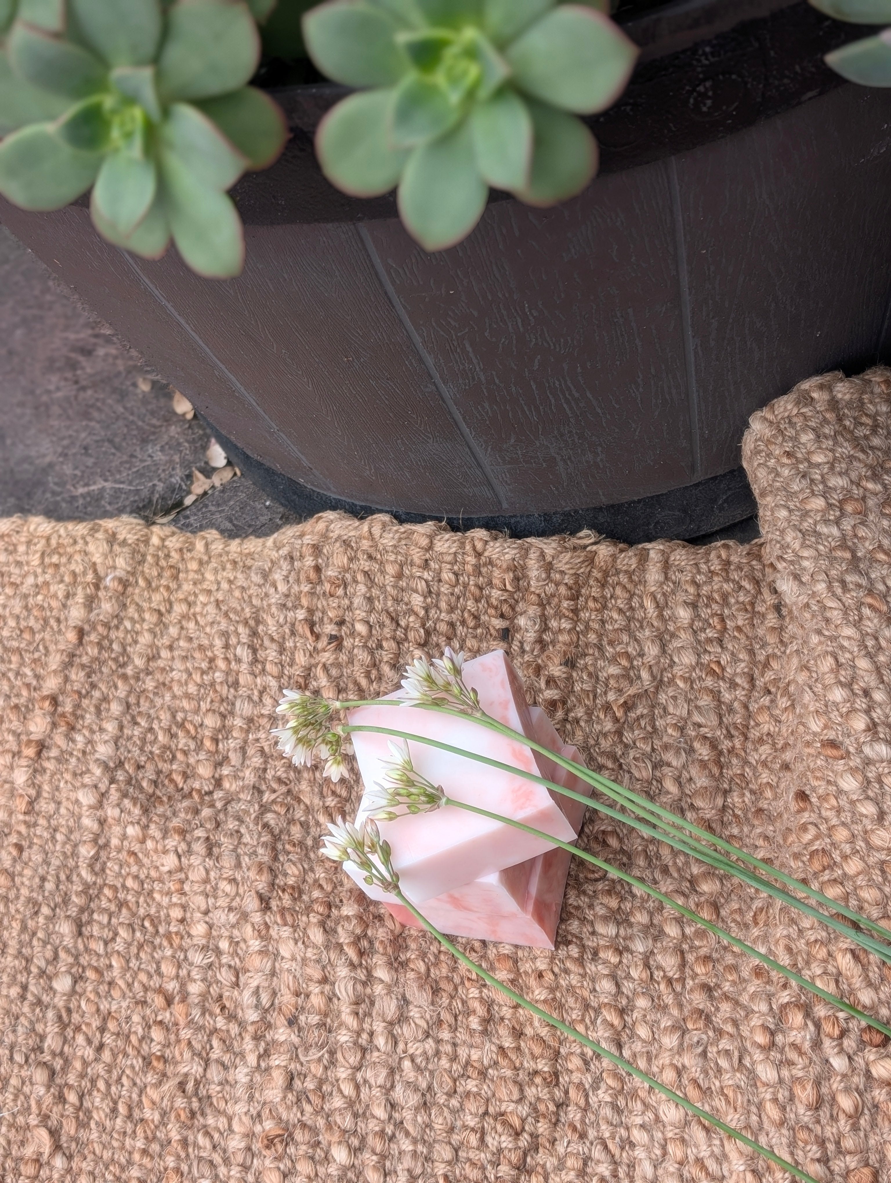 Love Always Pure Devotion Pink Clay Soap - paired beautifully with seeded paper that you can plant and watch your Wild Flowers grow 🪴